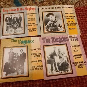 Vogues, Kingston, Jimmie Rodgers, Gary Lewis1988 MINI 3 INCH CD Lot Of 4 CD3 Vtg
